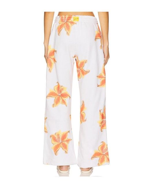 Juliet Johnstone White Straight Leg Sweatpant