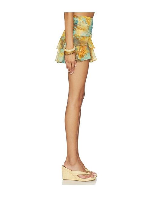 MISA Los Angles Yellow Finn Skirt