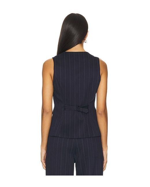 Rag & Bone Blue Irina Ponte Long Vest