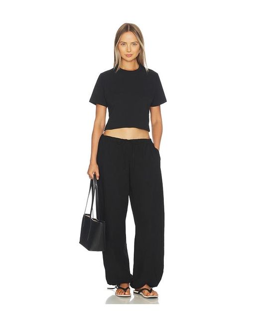 Cotton Citizen Black The Santorini Drawstring Pant