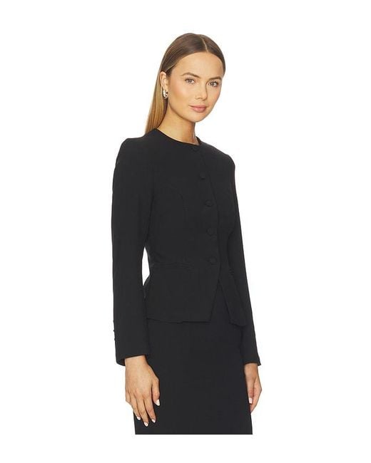 ALL THE WAYS Black Jane Collarless Blazer