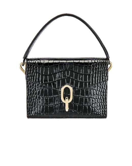 Anine Bing Leather Mini Colette Bag in Black Embossed (Black) | Lyst
