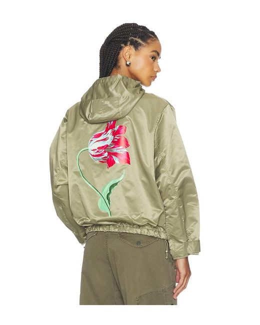 KENZO Green Tulip Windbreaker