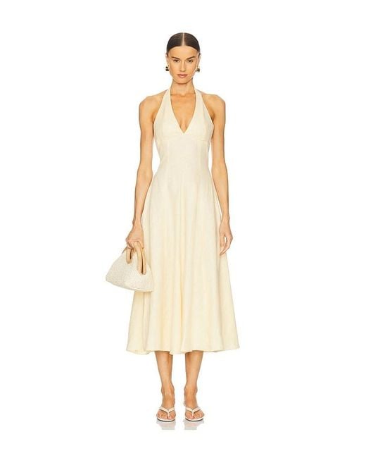 Faithfull The Brand Natural Marais Midi Dress