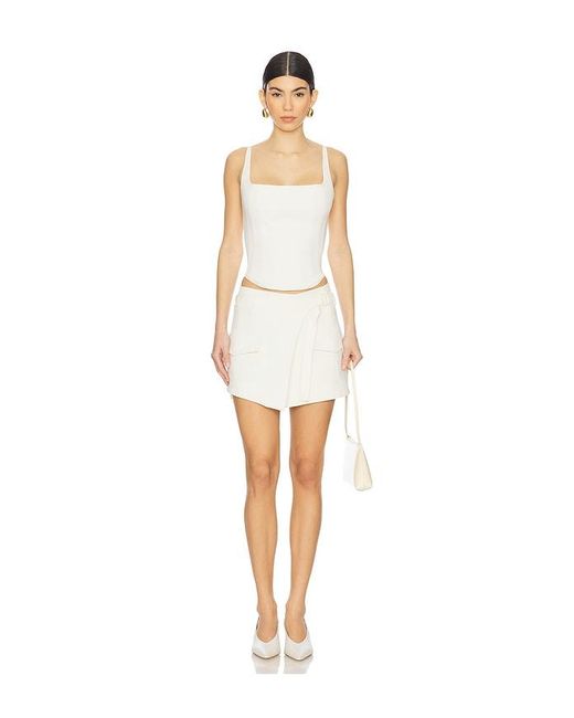 Kimberly Taylor White Surfside Mini Skirt