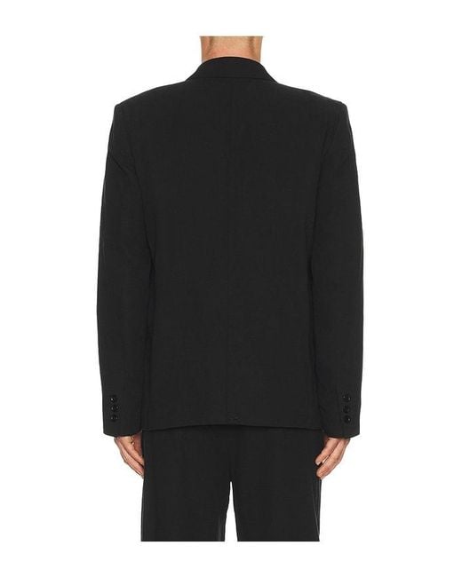 Palmes Black Double Breasted Blazer for men