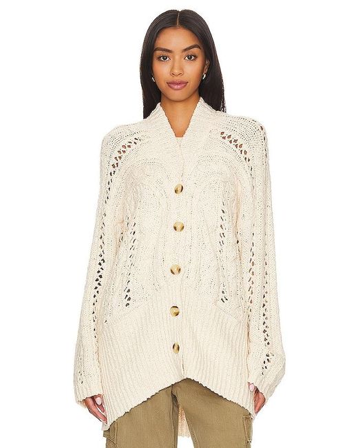 Free People Natural CARDIGAN CABLE