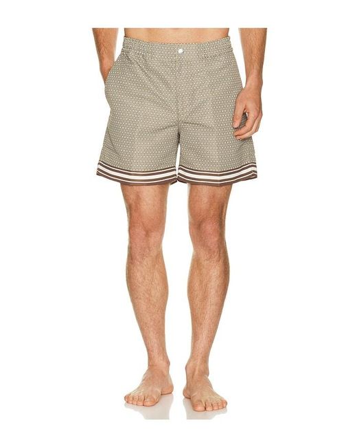 CHE Natural Lucena Printed Swim Shorts for men