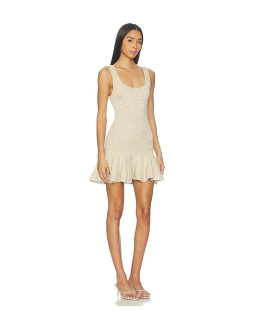 Vestido Sarajane En Color Oro Metálico Talla (También En M, S, Xl, Xs) LoveShackFancy de color Natural