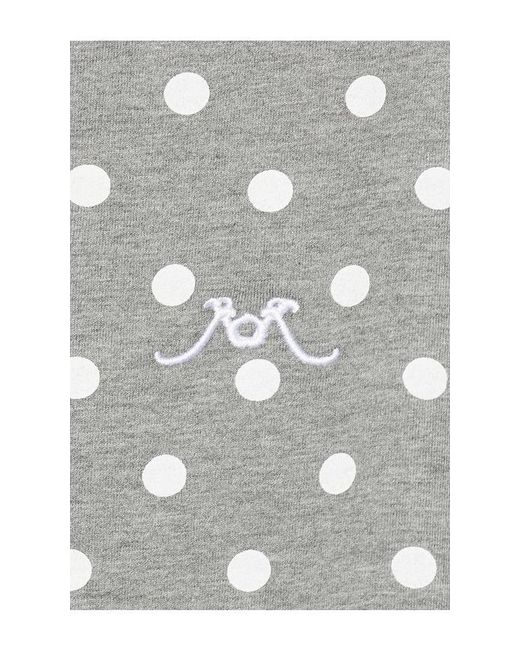 ROWEN ROSE White Polka Dots Signature Polo