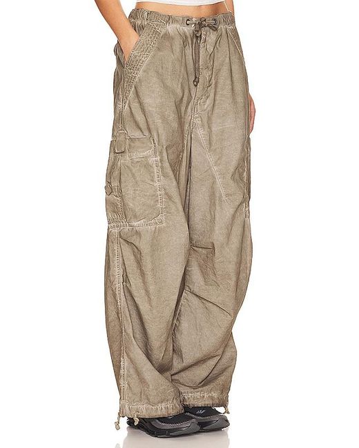 Jaded London Natural Oil Wash Parachute Pants