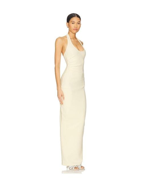 Nookie White Natalia Halter Maxi Dress