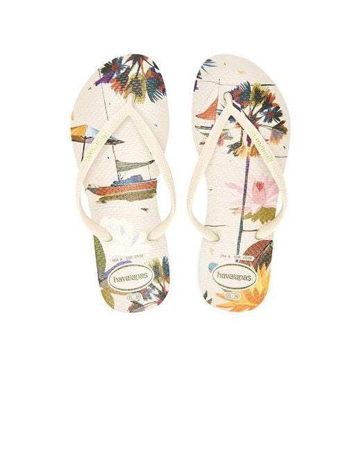 Havaianas White Slim Summer Bliss Sandal