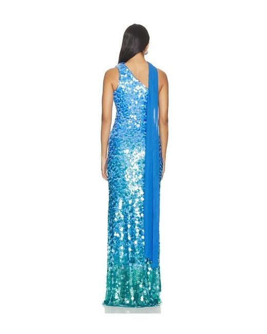 Show Me Your Mumu Blue Giselle Maxi Dress
