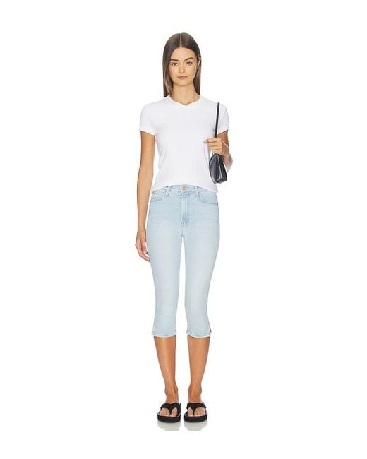 Mother Blue The Stunner Zip Bunny Snip Jeans