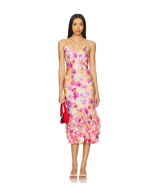 Le Superbe Red Frida Slip Dress