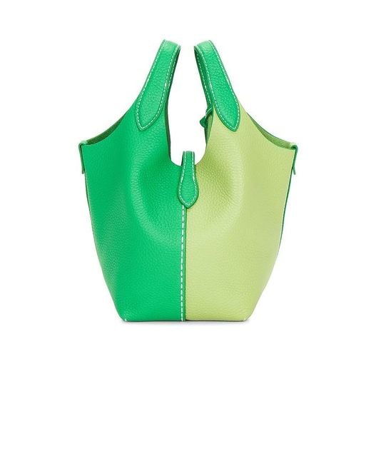 Polo Ralph Lauren Green Shiny Drum Pebble Small Crossbody Bag
