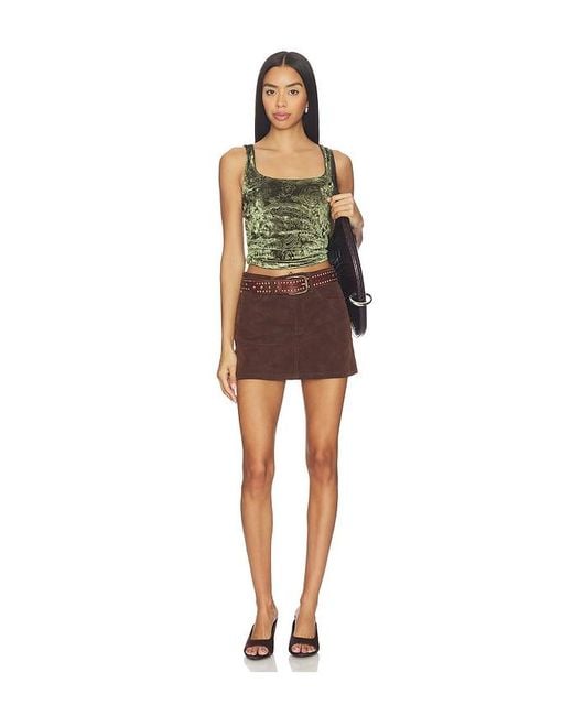 GOOD AMERICAN Multicolor Better Than Suede Good 90's Mini Skirt