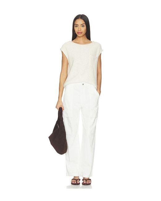 Sanctuary White Boyfriend Utility Pant