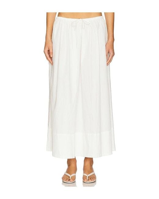 Pistola White Noelle Poplin Maxi Skirt
