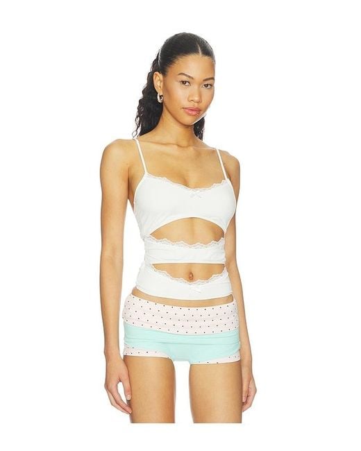 Nii HAI White Triple Layered Bra Top
