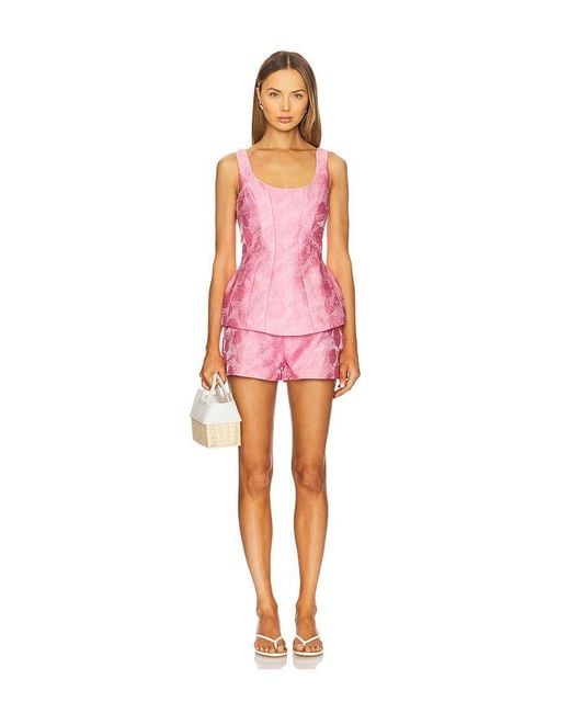 Amanda Uprichard Pink Empire Top