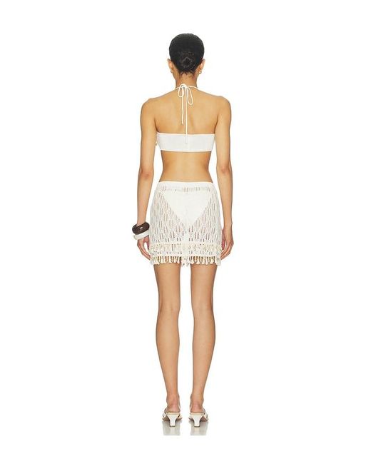MORE TO COME White Scarlette Mini Skirt Set