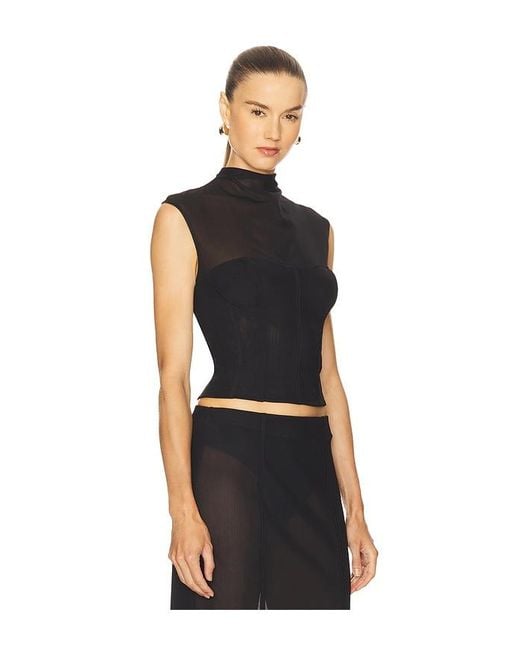 Camila Coelho Black Fidela Top