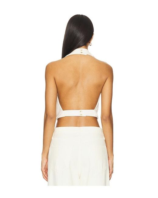 Cult Gaia White Adrienne Top