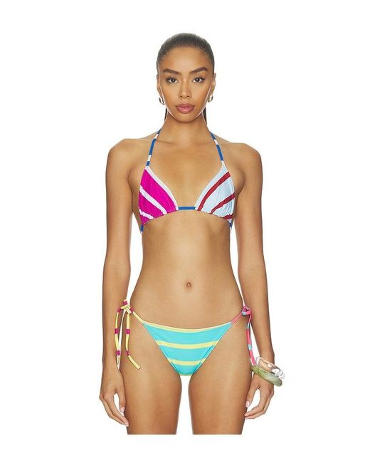 Solid & Striped Blue The Iris Reversible Bikini Top