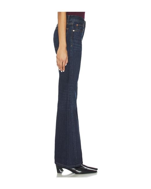 Re/done Blue Twisted Mid Rise Bootcut Jeans