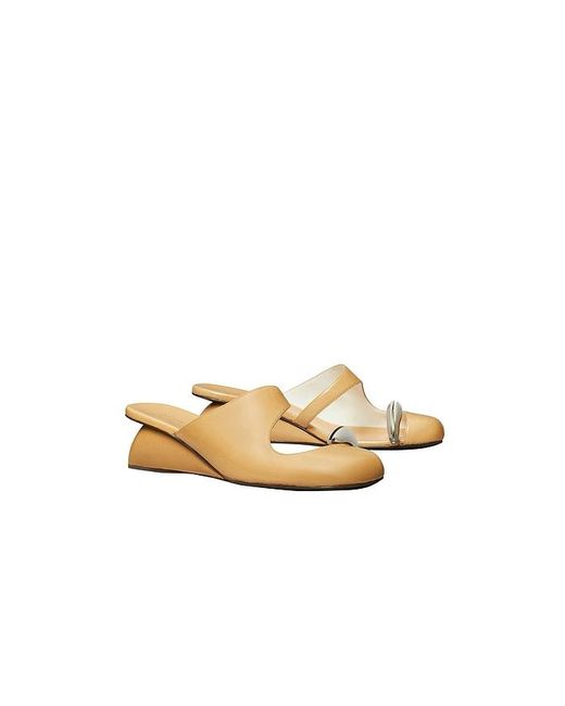 Tory Burch White Pierced Wedge
