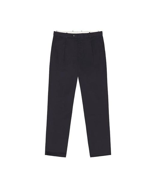 BOUND Black Canvas Pleated Chino for men