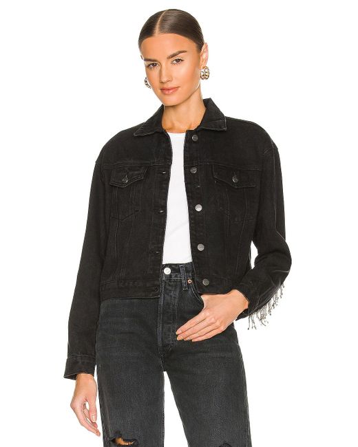 superdown Raya Rhinestone Fringe Jacket 