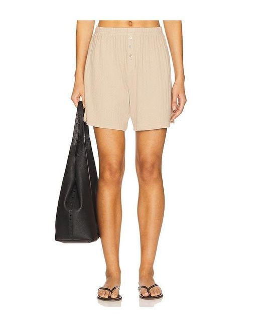 DONNI. White Pointelle Boxer Short