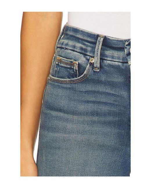 GOOD AMERICAN Blue Soft Tech Good Waist Palazzo Jeans