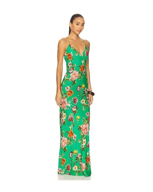 Alice + Olivia Green Loma Maxi Dress