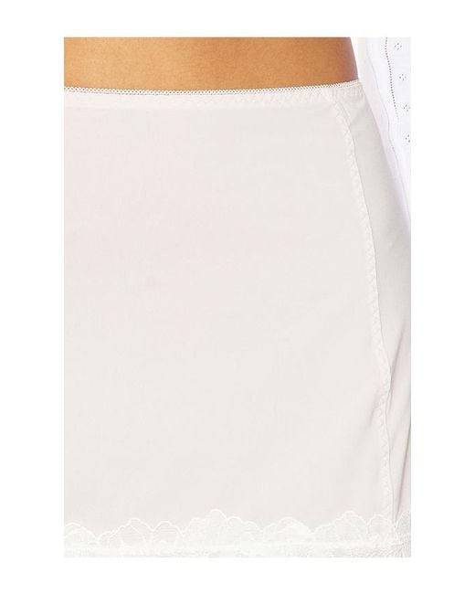 Free People White X Intimately Fp Party Crashers Half Slip Skirt