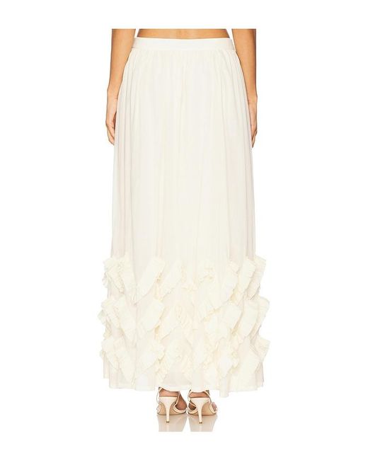 MAJORELLE White Lindy Maxi Skirt