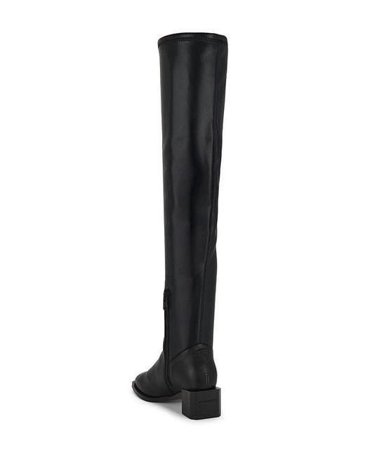 AllSaints Black Avril Over The Knee Boot
