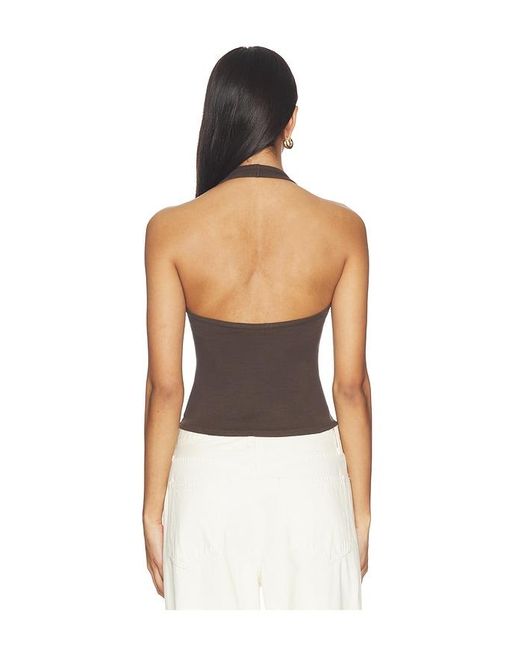 Nili Lotan Black Britt Halter Top