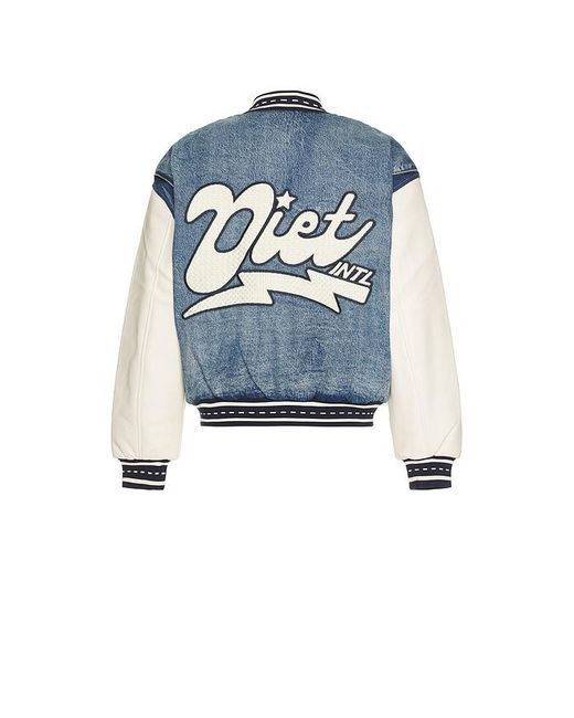 メンズ DIET STARTS MONDAY Denim ボンバージャケット Blue