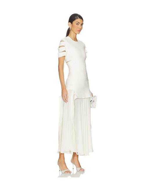 Jonathan Simkhai White Laken Knit Maxi Dress