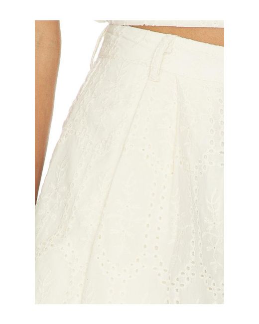 Astr White Margo Shorts