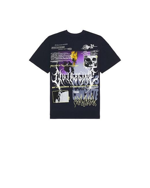 Civil Regime Blue Watch Us Burn Oversized Tee for men