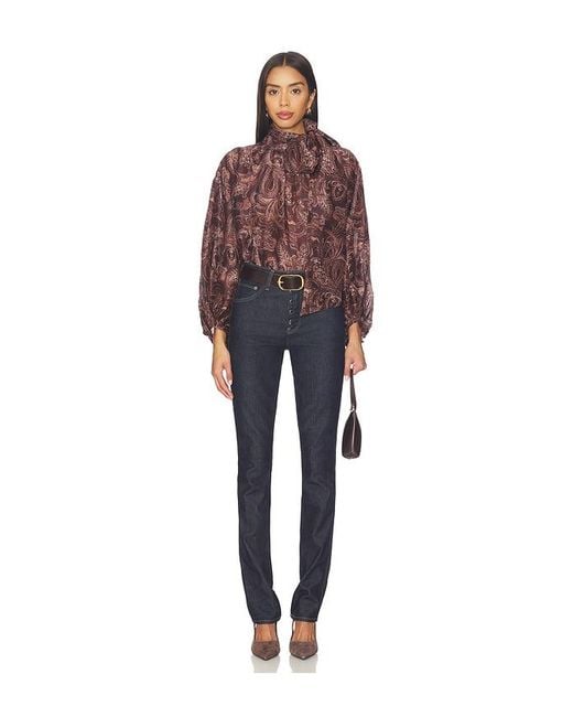 L'Agence Red Rhett Oversized Blouse