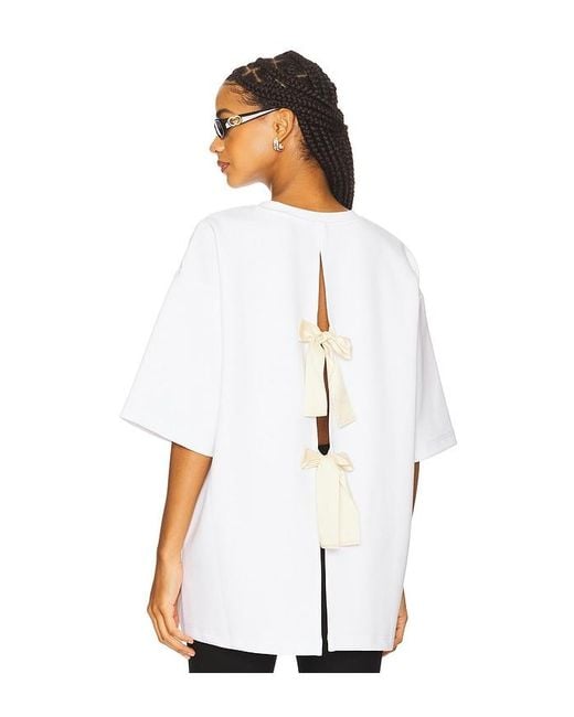 THE GARMENT White Tg Bow Tee