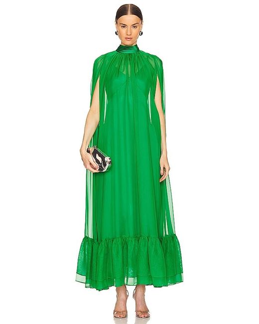 alice and olivia green maxi dress ZARA. Long linen shirt dress. TS – Hibuy market main image 1