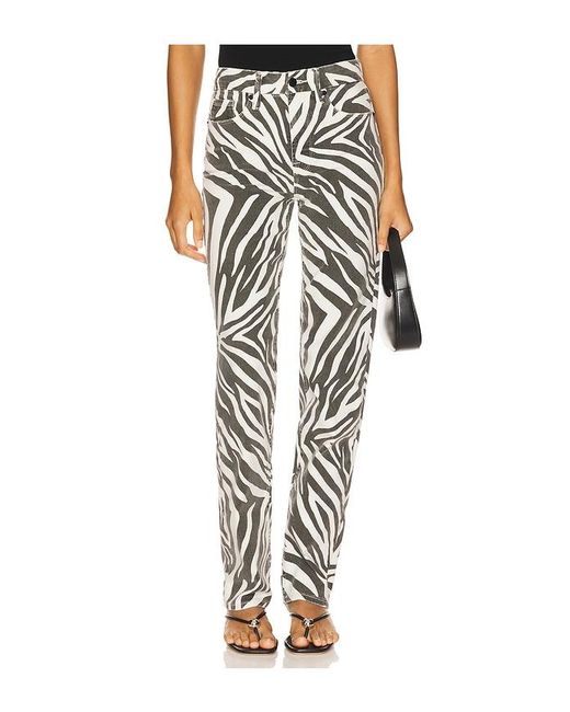 GOOD AMERICAN Black Zebra Good Icon Straight