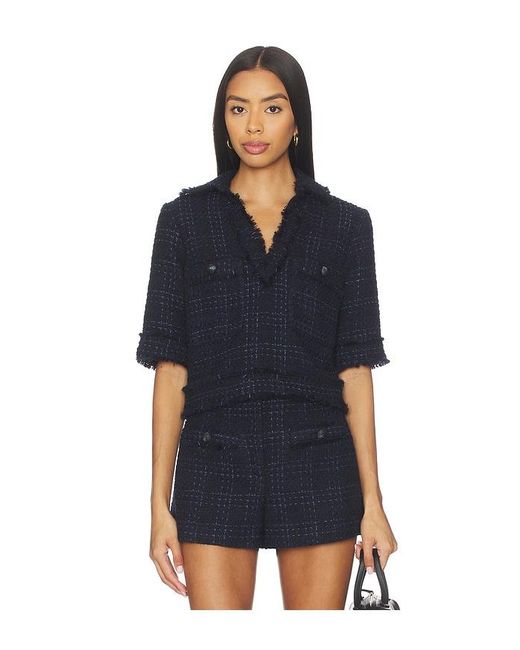 Veronica Beard Blue Babbs Top